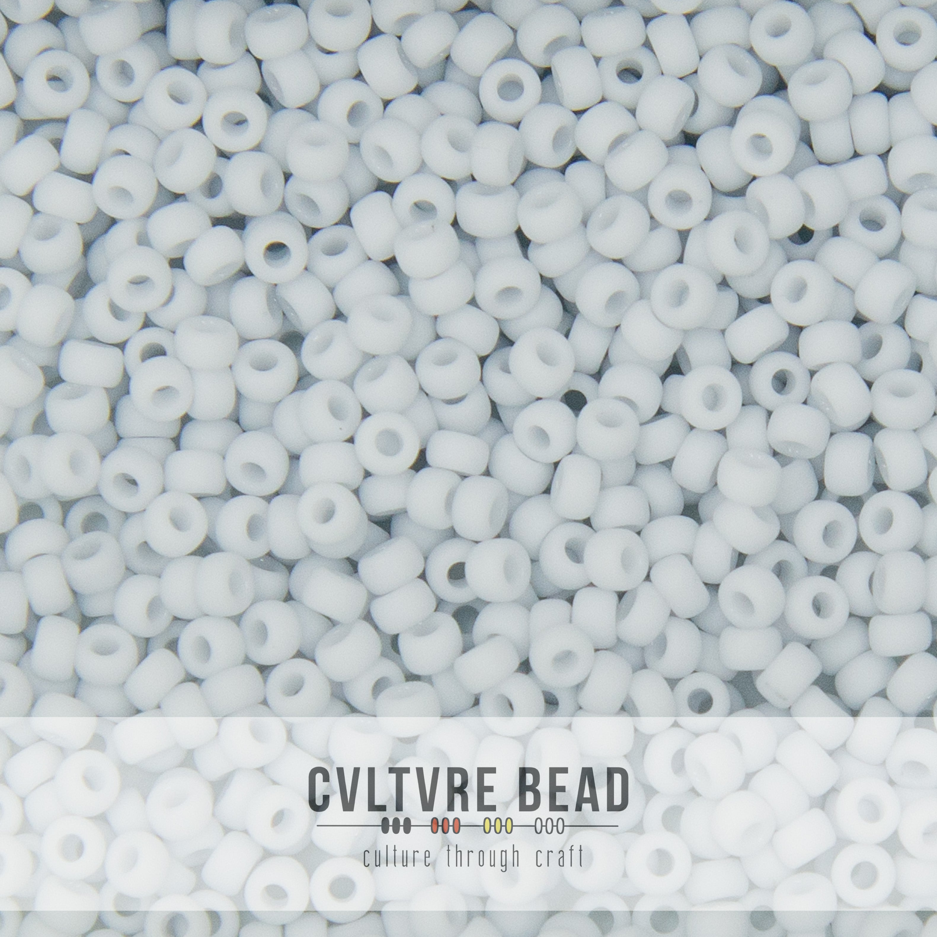 11/0 Fancy Frosted Palest Gray - 23g - Miyuki Seed Bead